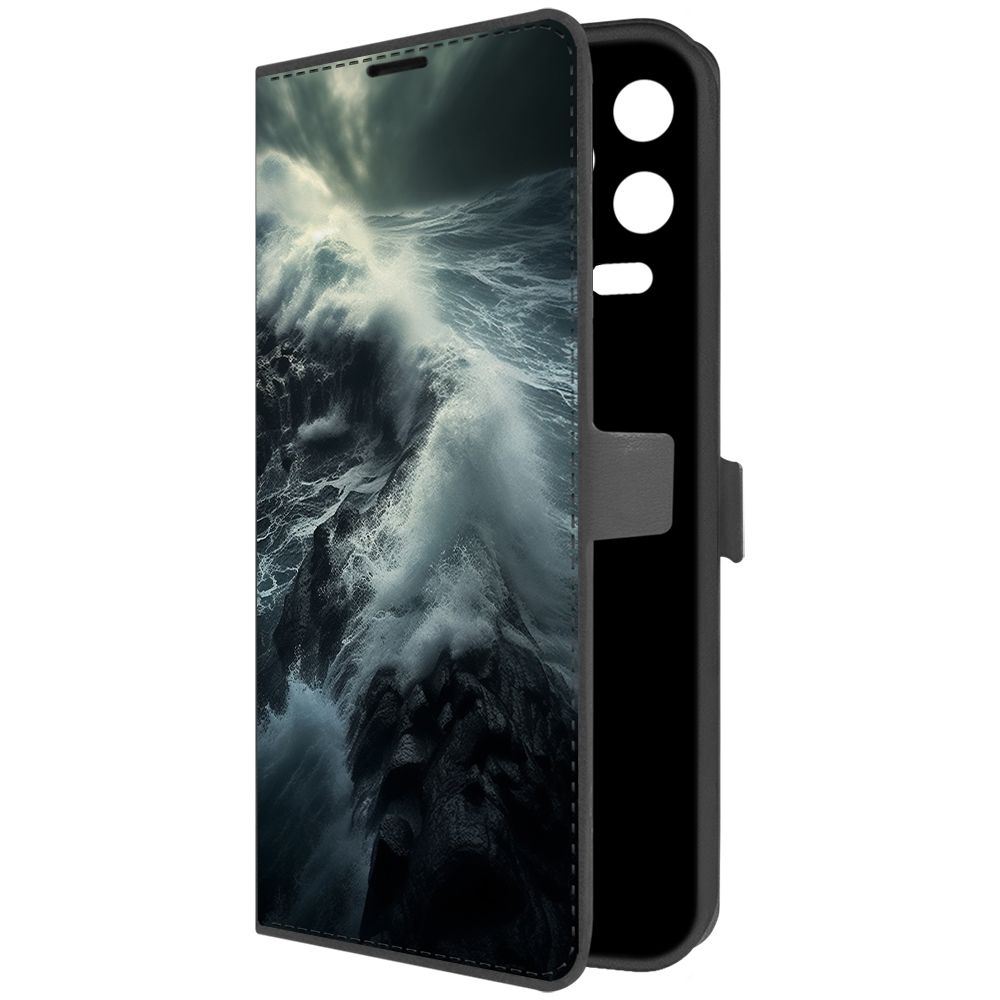 

Чехол-книжка Krutoff Eco Book для Infinix Note 12 2023 (G99) Шторм (черный)