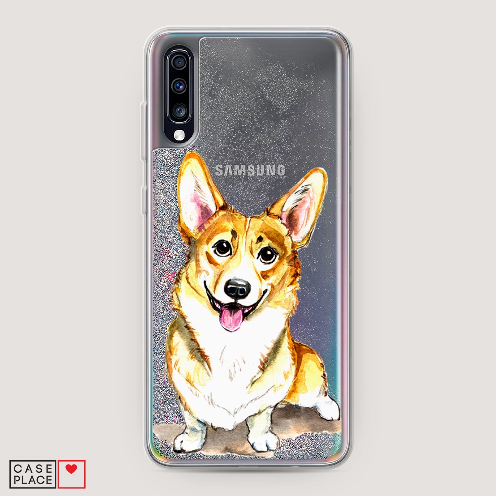 

Чехол Awog на Samsung Galaxy A70 "Малыш корги", Разноцветный, 28191-1