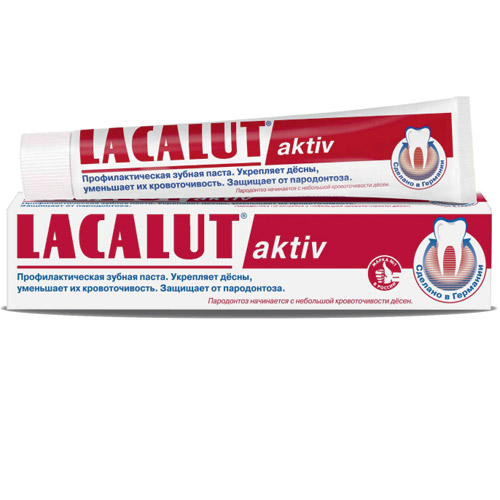 

Зубная паста Lacalut Актив 75мл + зубная щетка промо