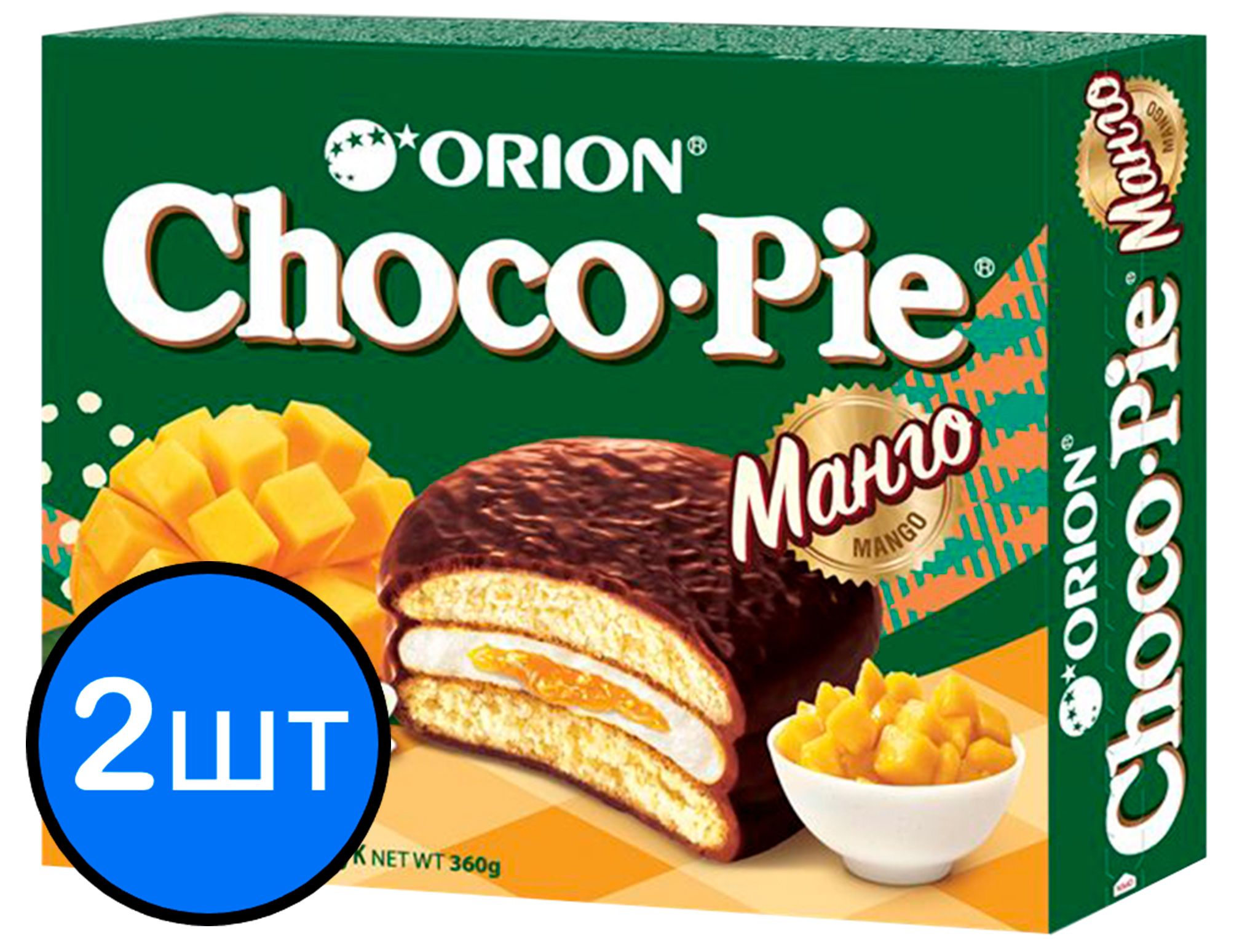 

Печенье "ORION ChocoPie" Манго, 360г х 2шт