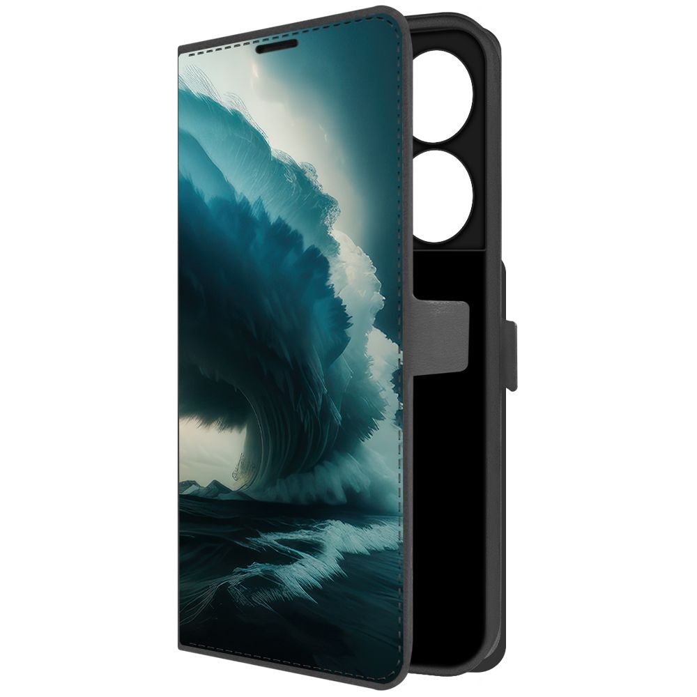 

Чехол-книжка Krutoff Eco Book для Vivo Y27 4G Торнадо (черный)
