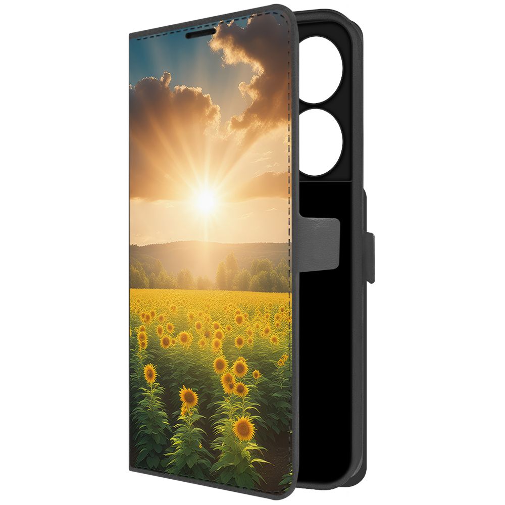 

Чехол-книжка Krutoff Eco Book для Vivo Y27 4G Солнечно (черный)