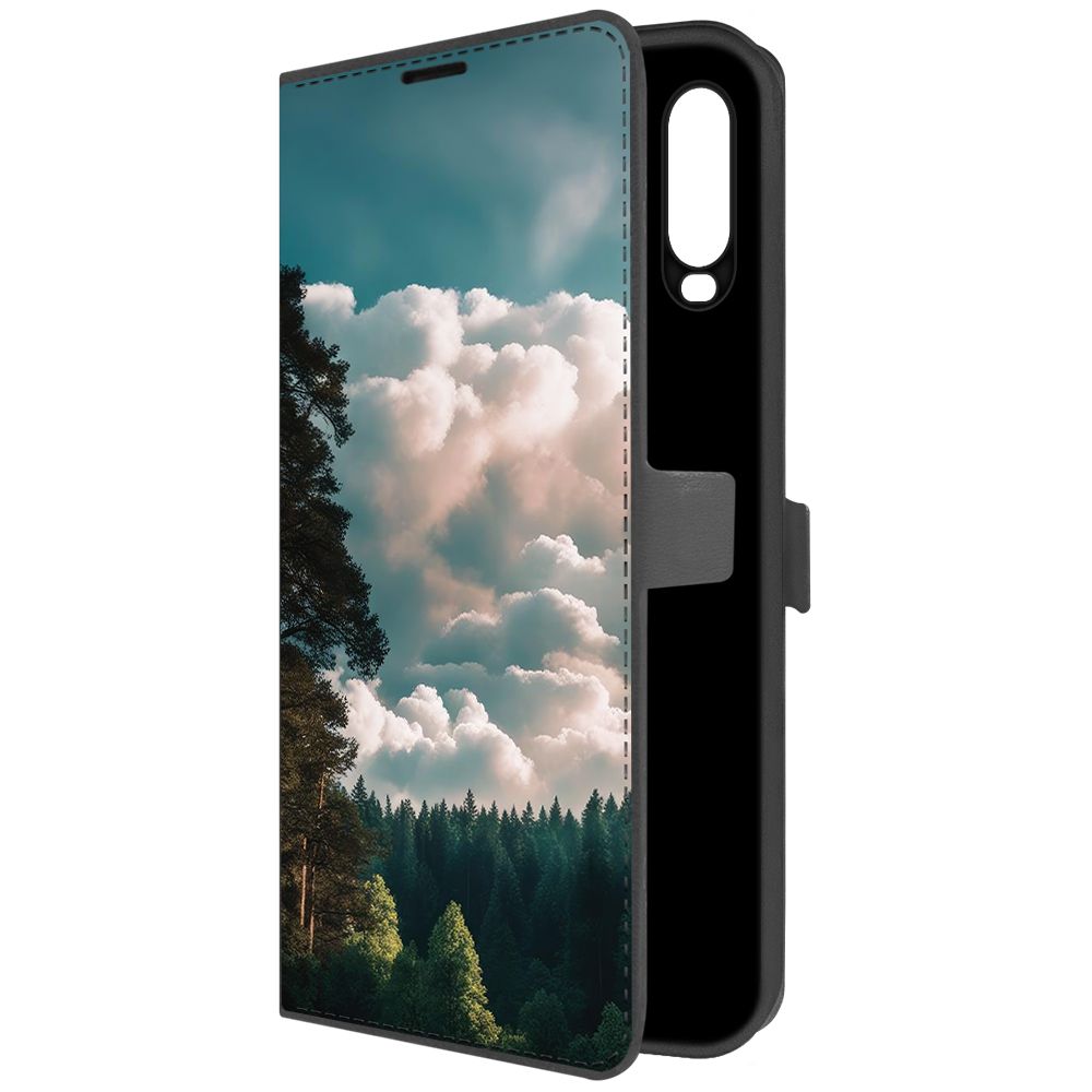

Чехол-книжка Krutoff Eco Book для Vivo Y11 Облачно (черный)