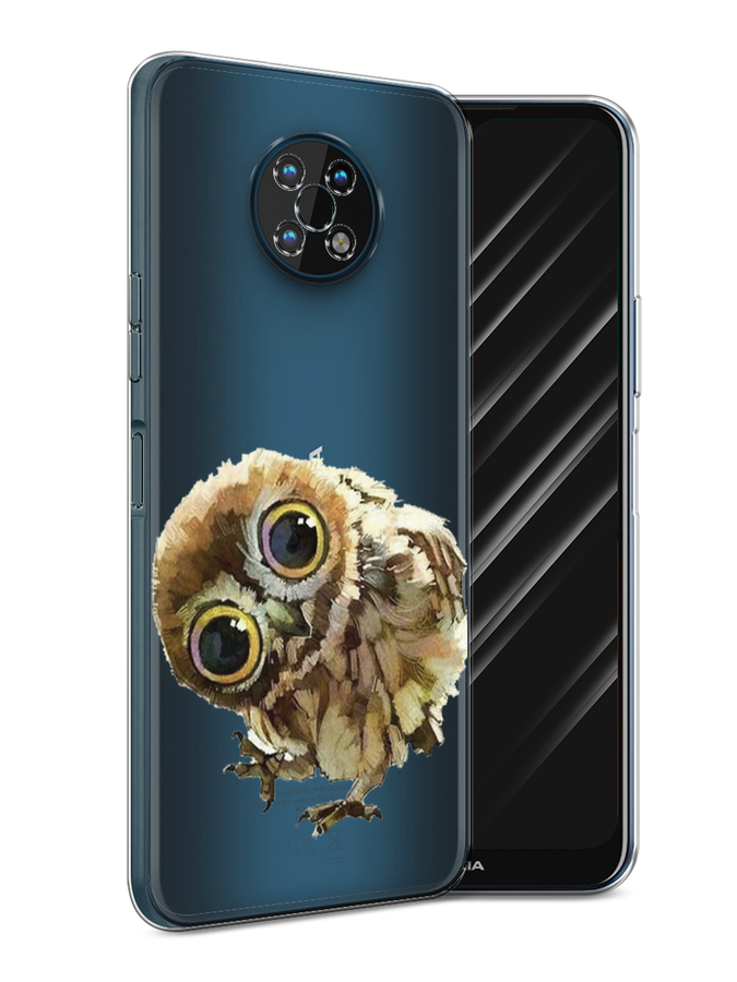 

Чехол Awog на Nokia G50 / Нокиа G50 "Любопытный совенок", Коричневый;белый;прозрачный, 124950-1