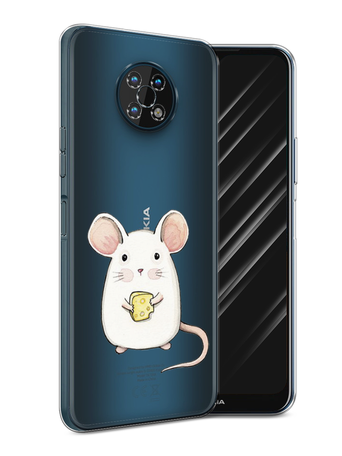 

Чехол Awog на Nokia G50 / Нокиа G50 "Мышка", Белый;розовый;прозрачный, 124950-1