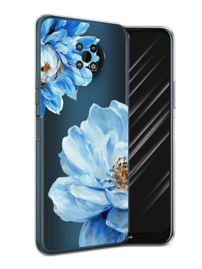 

Чехол Awog на Nokia G50 / Нокиа G50 "Голубые клематисы", Голубой, 124950-8