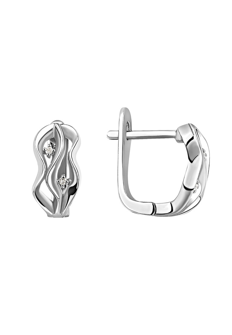 

Серьги из серебра с бриллиантом Kari Jewelry СЛ-018-Б, СЛ-018-Б