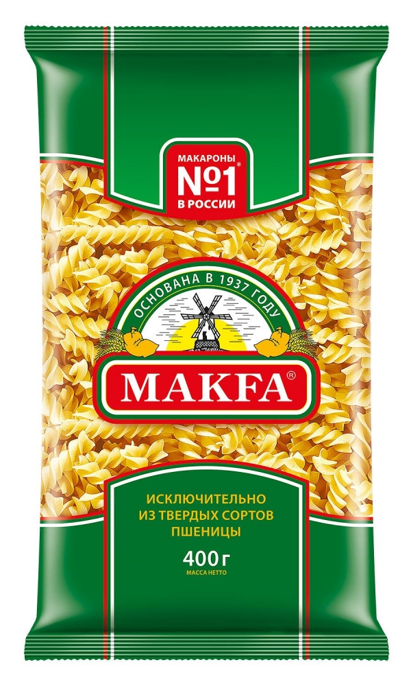 

Макароны спирали Makfa, 400 г х 20 шт