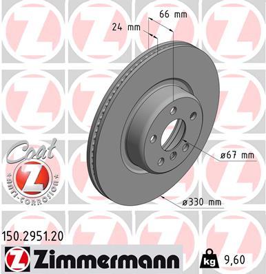 

Тормозной диск ZIMMERMANN 150.2951.20