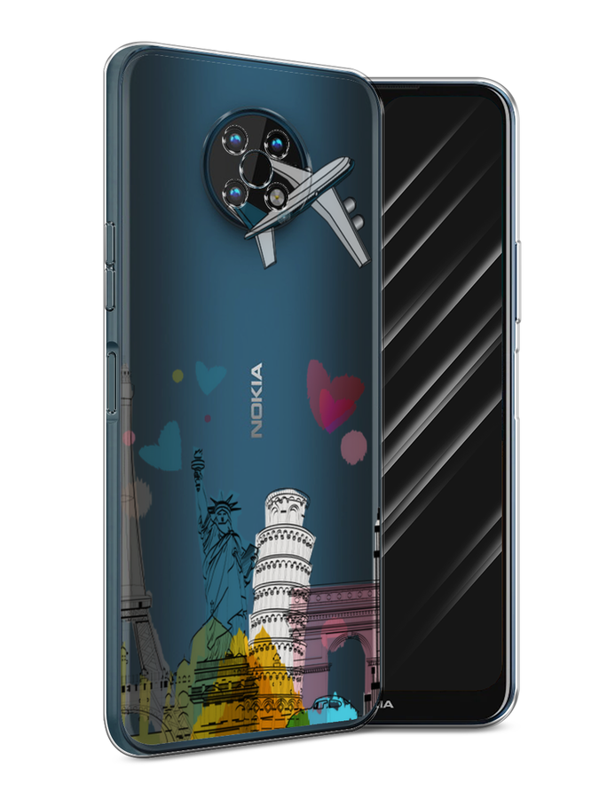 

Чехол Awog на Nokia G50 / Нокиа G50 "Самолет путешествий", Желтый, 124950-10