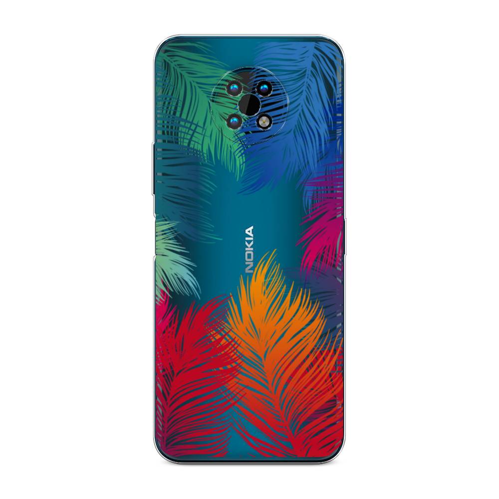 фото Чехол awog "рамка из перьев" для nokia g50