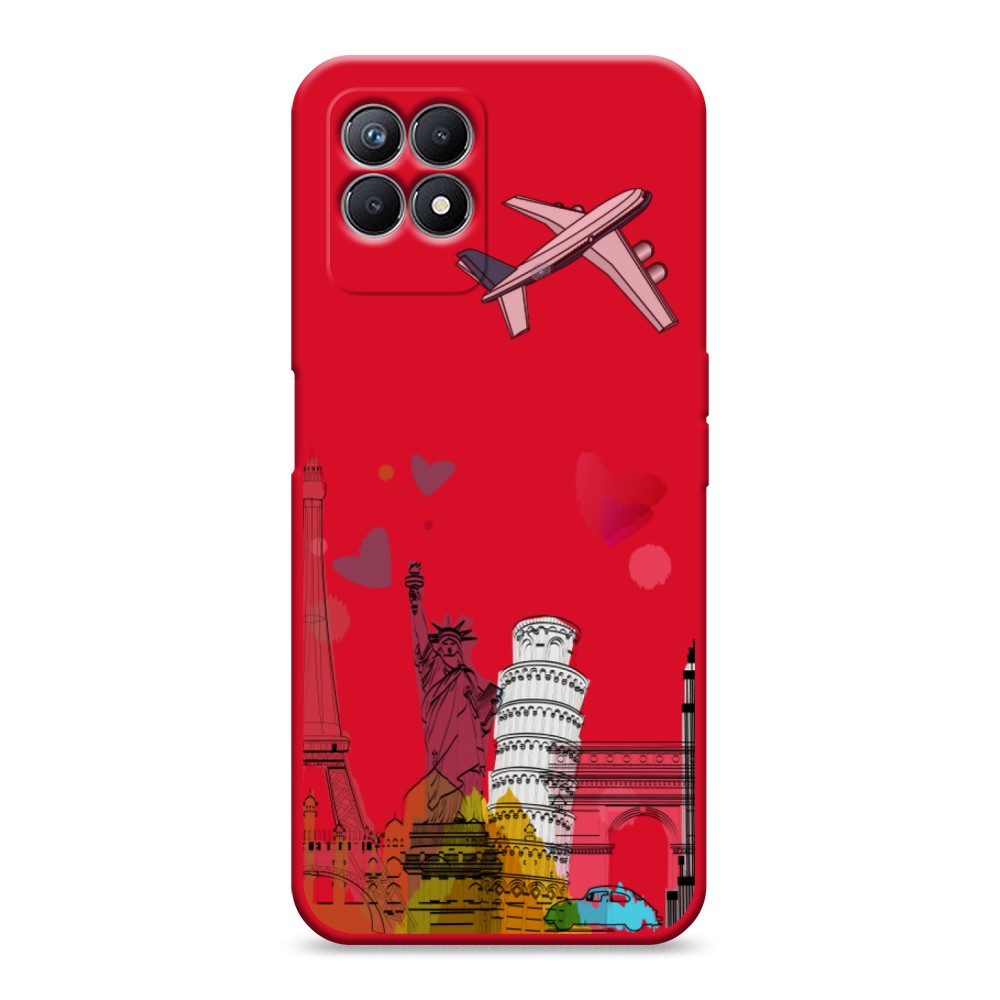 

Чехол Awog на Realme 8i "Самолет путешествий", Разноцветный, 257353-1