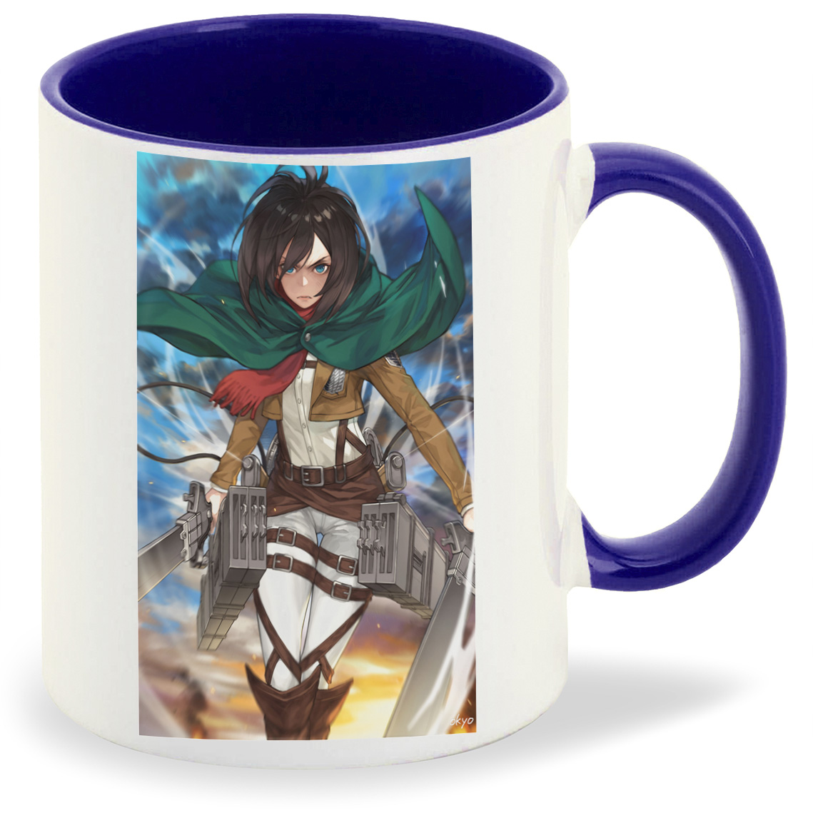

Кружка CoolPodarok Аниме Атака титанов Микаса Mikasa (девушка с зелёным плащом), Аниме Атака титанов Микаса Mikasa (девушка с зелёным плащом)