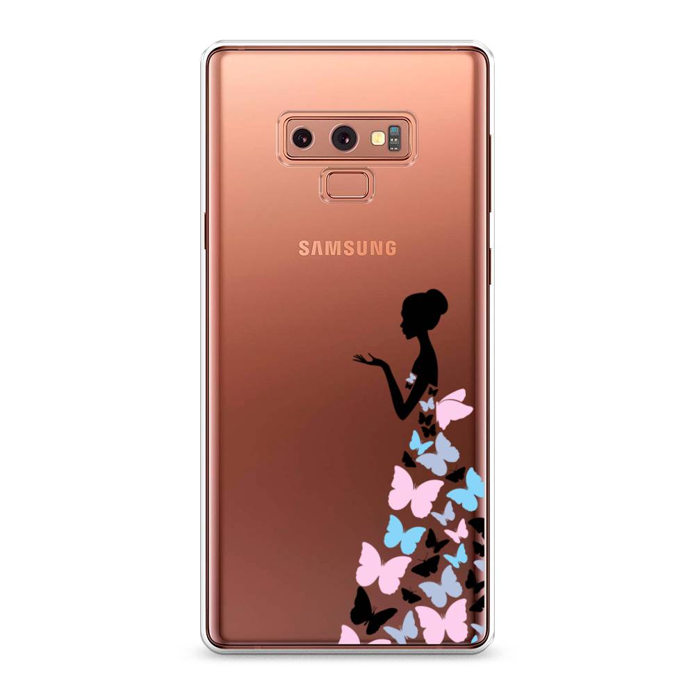 

Чехол Awog на Samsung Galaxy Note 9 "Платье из бабочек", Белый;розовый, 26350-1