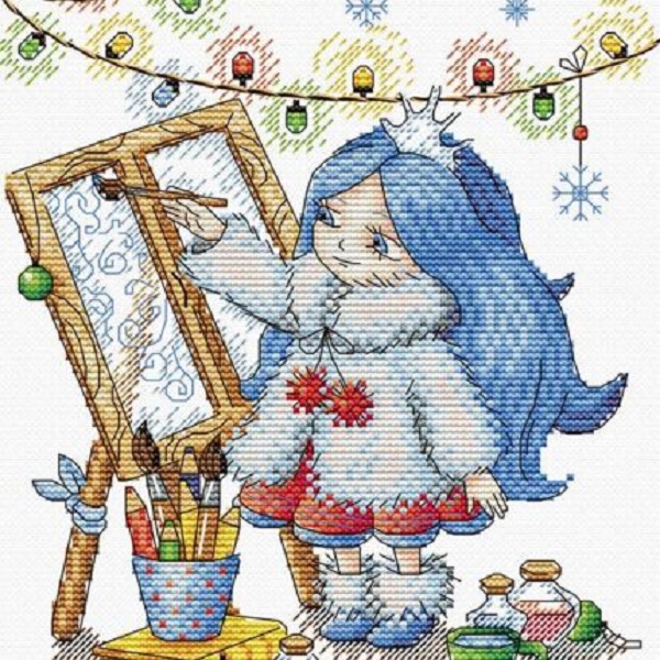 

Набор для вышивания ЖАР ПТИЦА Зимушка затейница 23х18см, арт.М 179, _Наборы для вышивки