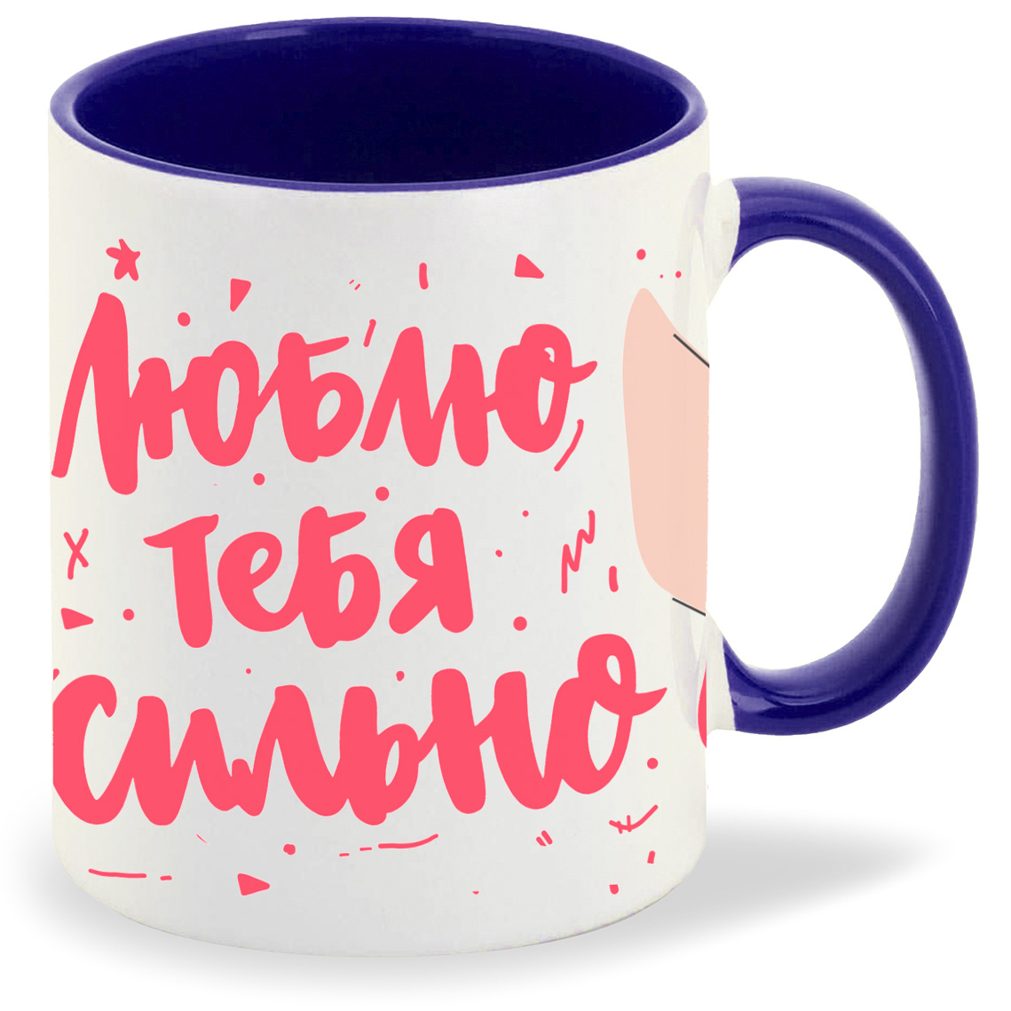 

Кружка CoolPodarok Люблю тебя сильно, Люблю тебя сильно