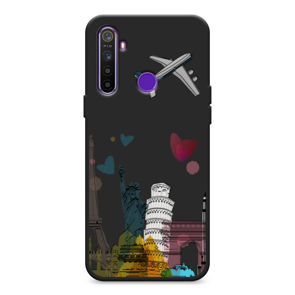 

Чехол Awog на Realme 5 "Самолет путешествий", Разноцветный, 251552-1