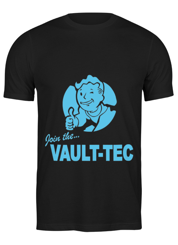 

Футболка мужская Printio Fallout vault-tec черная L, Черный, Fallout vault-tec