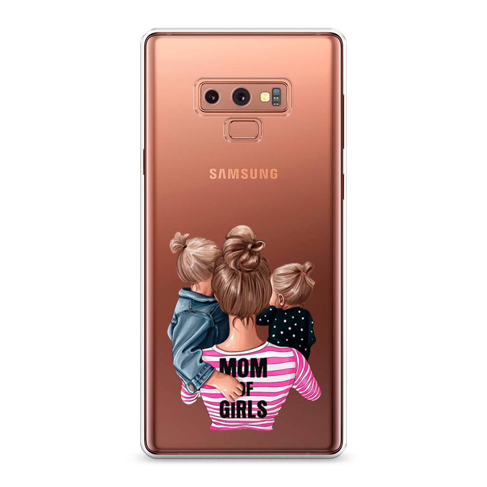 

Чехол Awog на Samsung Galaxy Note 9 "Mom of Girls", Синий;розовый;черный, 26350-6
