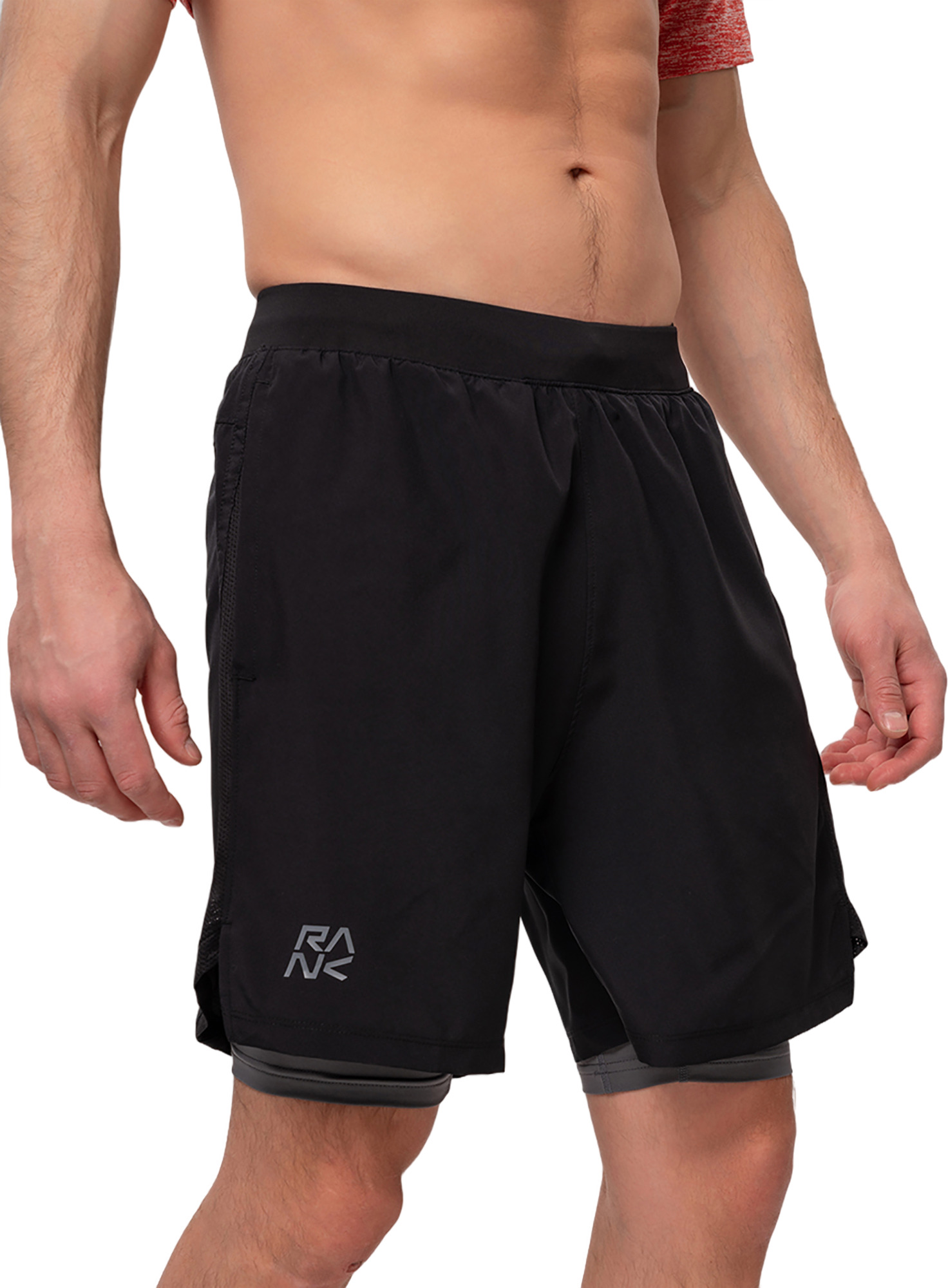 Спортивные шорты мужские RANK 2-in-1 Short черные 2XL