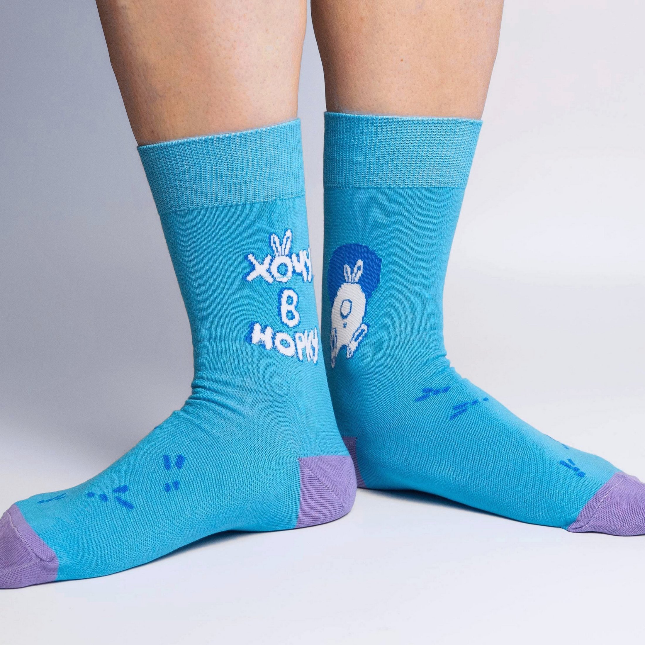 Носки унисекс St. Friday Socks NY23-1268-28/16/02 голубые 34-37