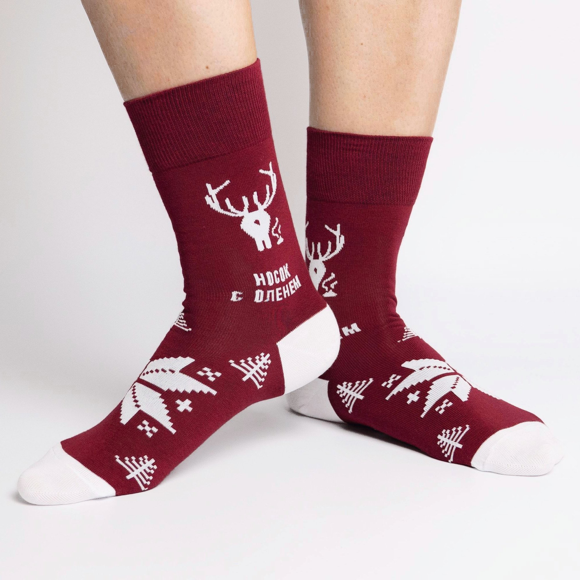 Носки унисекс St. Friday Socks NY23-1270-10/02 бордовые 38-41