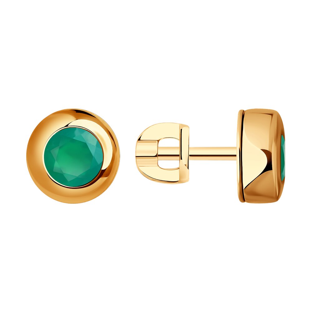 

Серьги из красного золота SOKOLOV 728767, агат, 728767