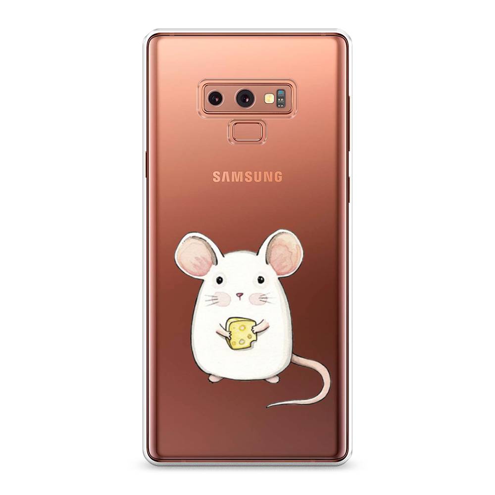 

Чехол Awog на Samsung Galaxy Note 9 "Мышка", Белый;розовый;прозрачный, 26350-1