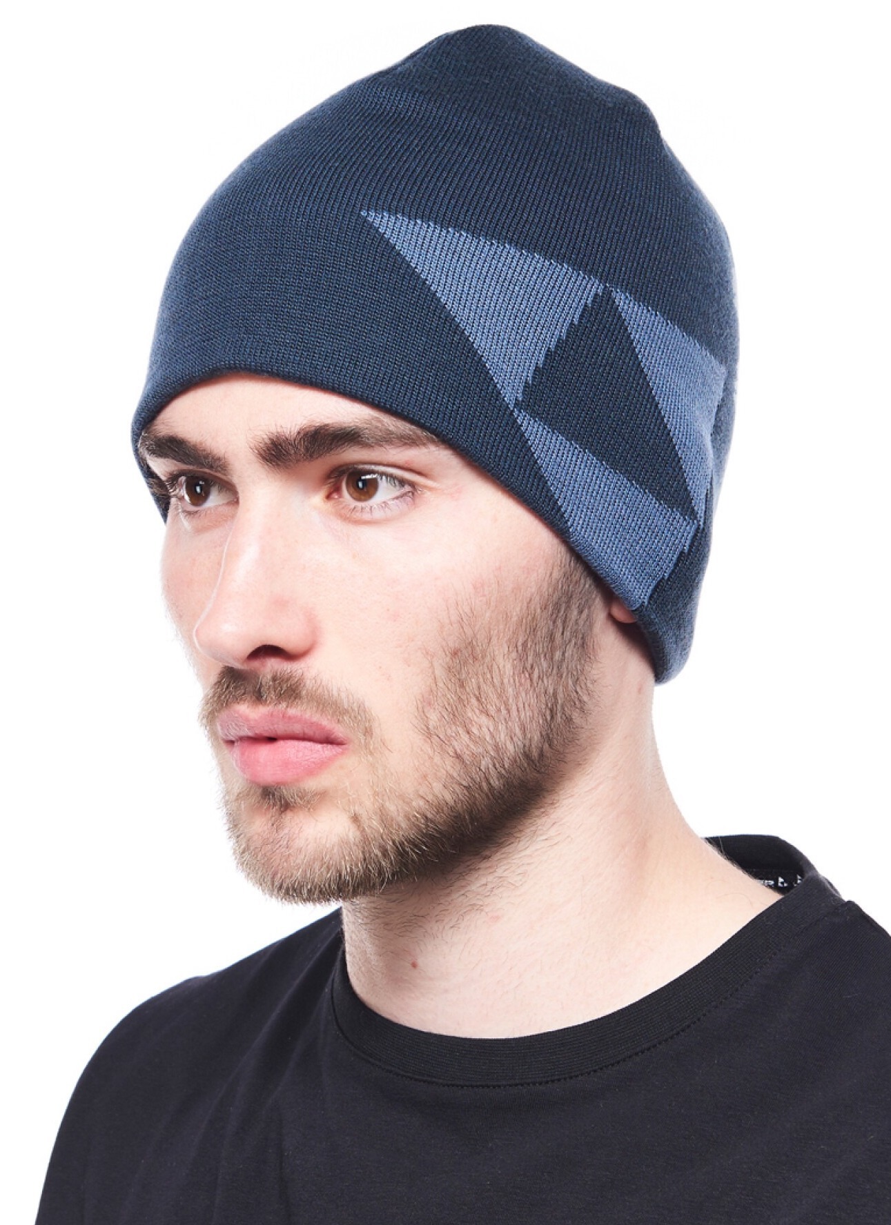 

Шапка Fischer Logo Reversible 382 Navy blue, Logo Reversible 382