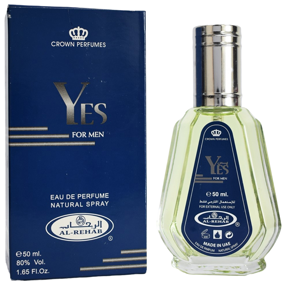 

Парфюмерная вода мужская Al Rehab Yes For Men, 50 мл, Yes Man 50 ml