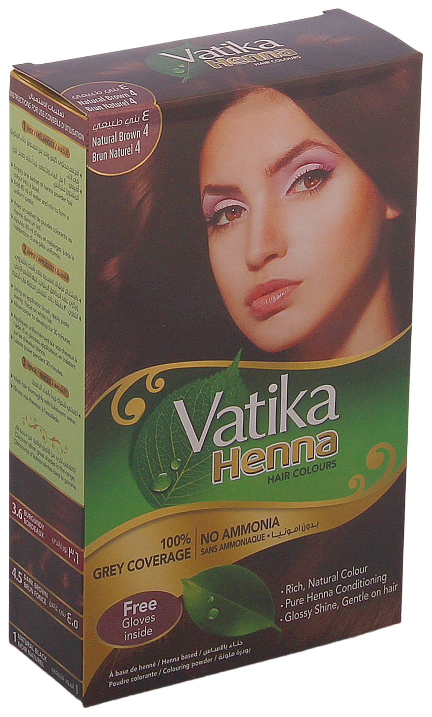 фото Хна для волос vatika henna hair colours natural brown (коричневая)