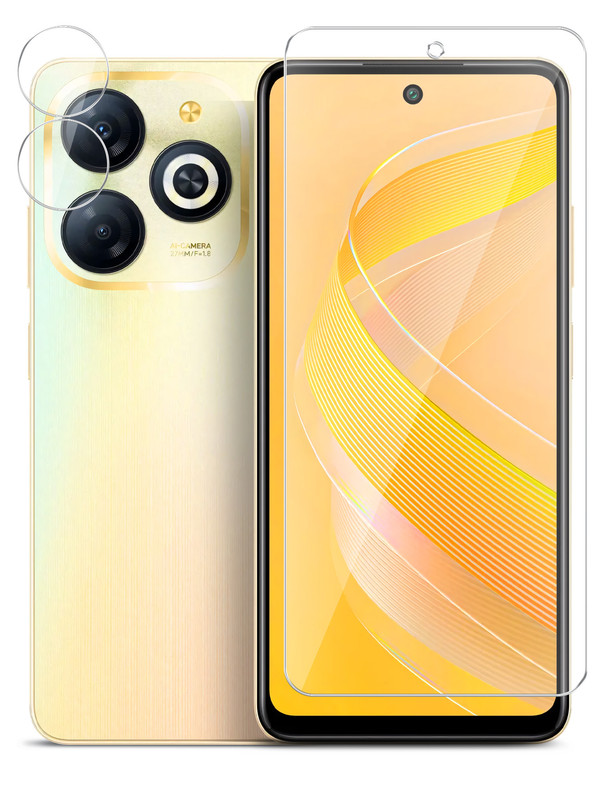

Защитное стекло для Infinix HOT 40i/ Smart 8 Plus/ Smart 8 Pro на экран и камеру гибридное, Infinix HOT 40i/ Smart 8 Plus/ Smart 8 Pro