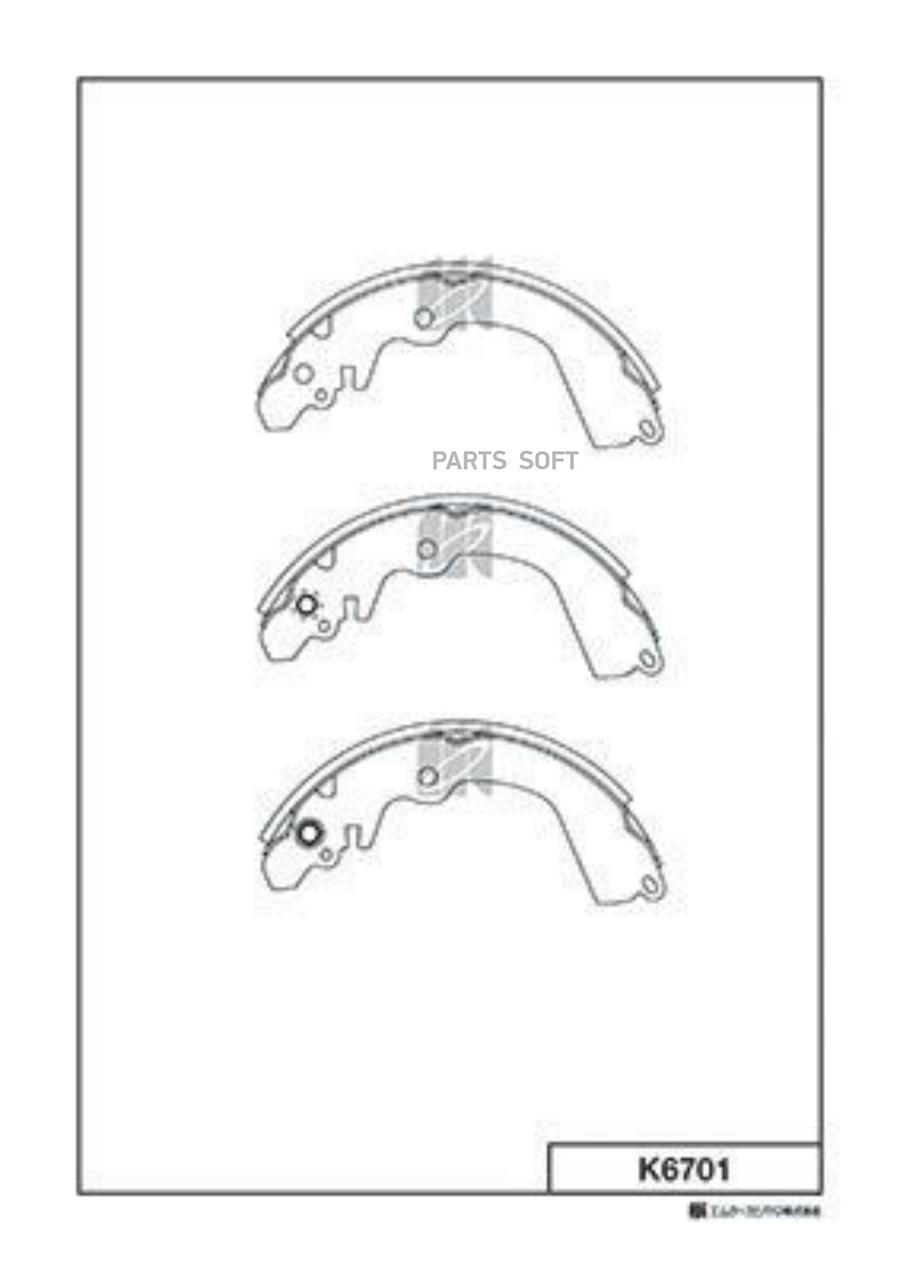 

Колодки барабанные\ Mitsubishi Carisma 1.6-1.9Di 95>/Galant 1.8- K6701-01 =4646.00=568SBS