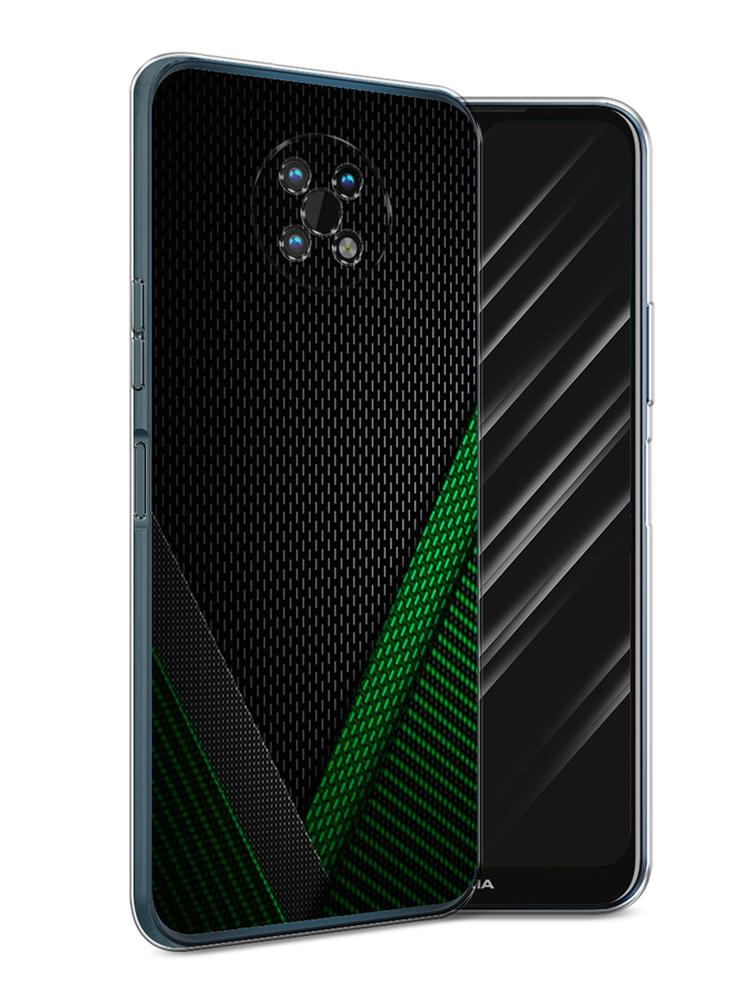 

Чехол Awog на Nokia G50 / Нокиа G50 "Зеленый карбон", Черный;зеленый, 124950-3