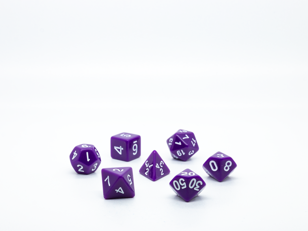 Набор кубиков для D&D, Dungeons and Dragons, ДнД, Pathfinder фиолетовые набор из 8 коробочек для кки magic the gathering bundle kaldheim