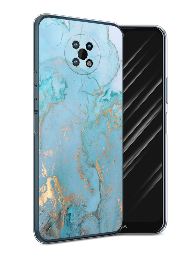 

Чехол Awog на Nokia G50 / Нокиа G50 "Голубой мрамор рисунок", 124950-3