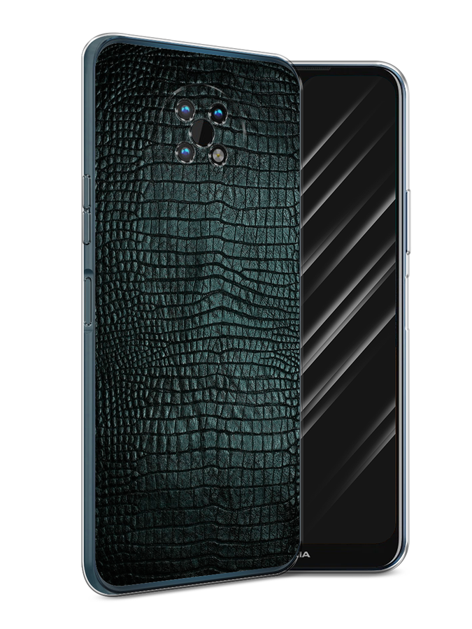 

Чехол Awog на Nokia G50 / Нокиа G50 "Черная змея", Черный;серый;голубой, 124950-3