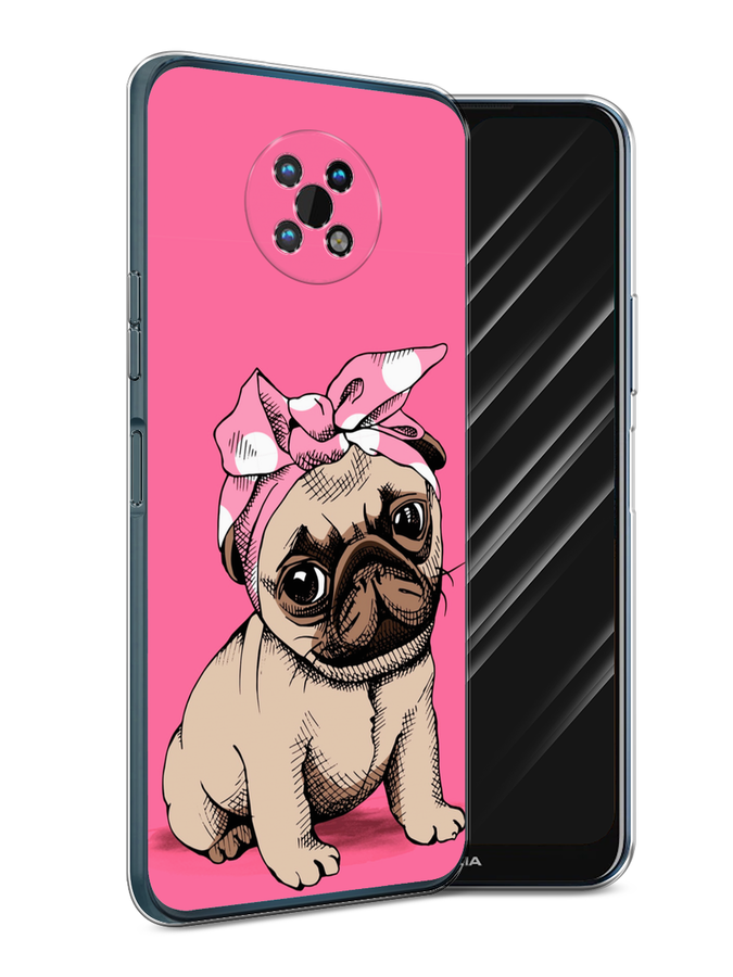 

Чехол Awog на Nokia G50 / Нокиа G50 "Dog Pin-Up", Розовый;бежевый, 124950-2