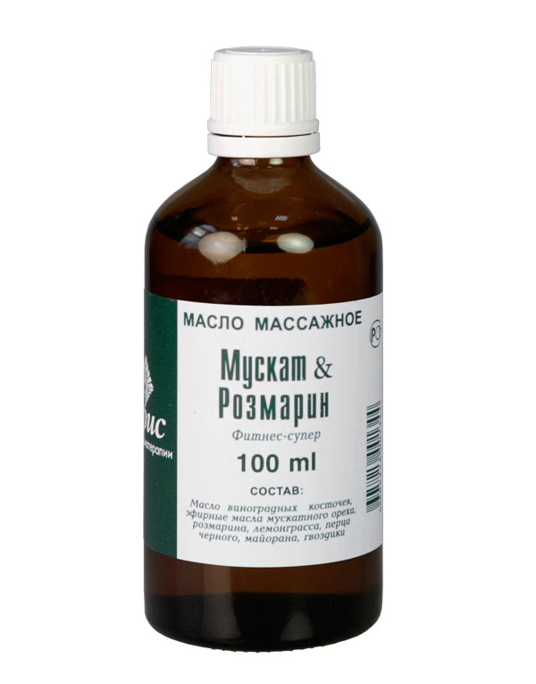 

Массажное масло ЦА Ирис с мускатом и розмарином 100 мл