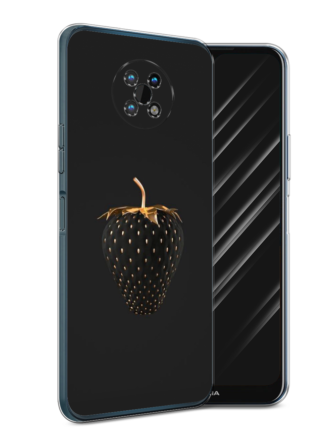 

Чехол Awog на Nokia G50 / Нокиа G50 "Черно-золотая клубника", Черный;золотистый, 124950-10