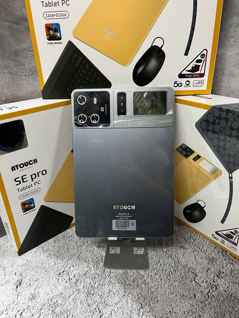 

Планшет Atouch SE Pro 12/512 GB 10.1 дюйм Android 12 серый, SE Pro