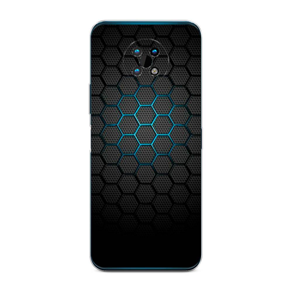 фото Чехол awog "бирюзовые соты" для nokia g50