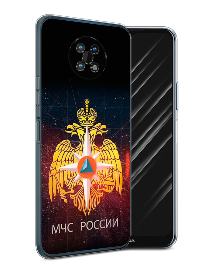 

Чехол Awog на Nokia G50 / Нокиа G50 "МЧС России", Черный;желтый;красный, 124950-5