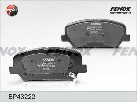 

Тормозные колодки FENOX дисковые BP43222