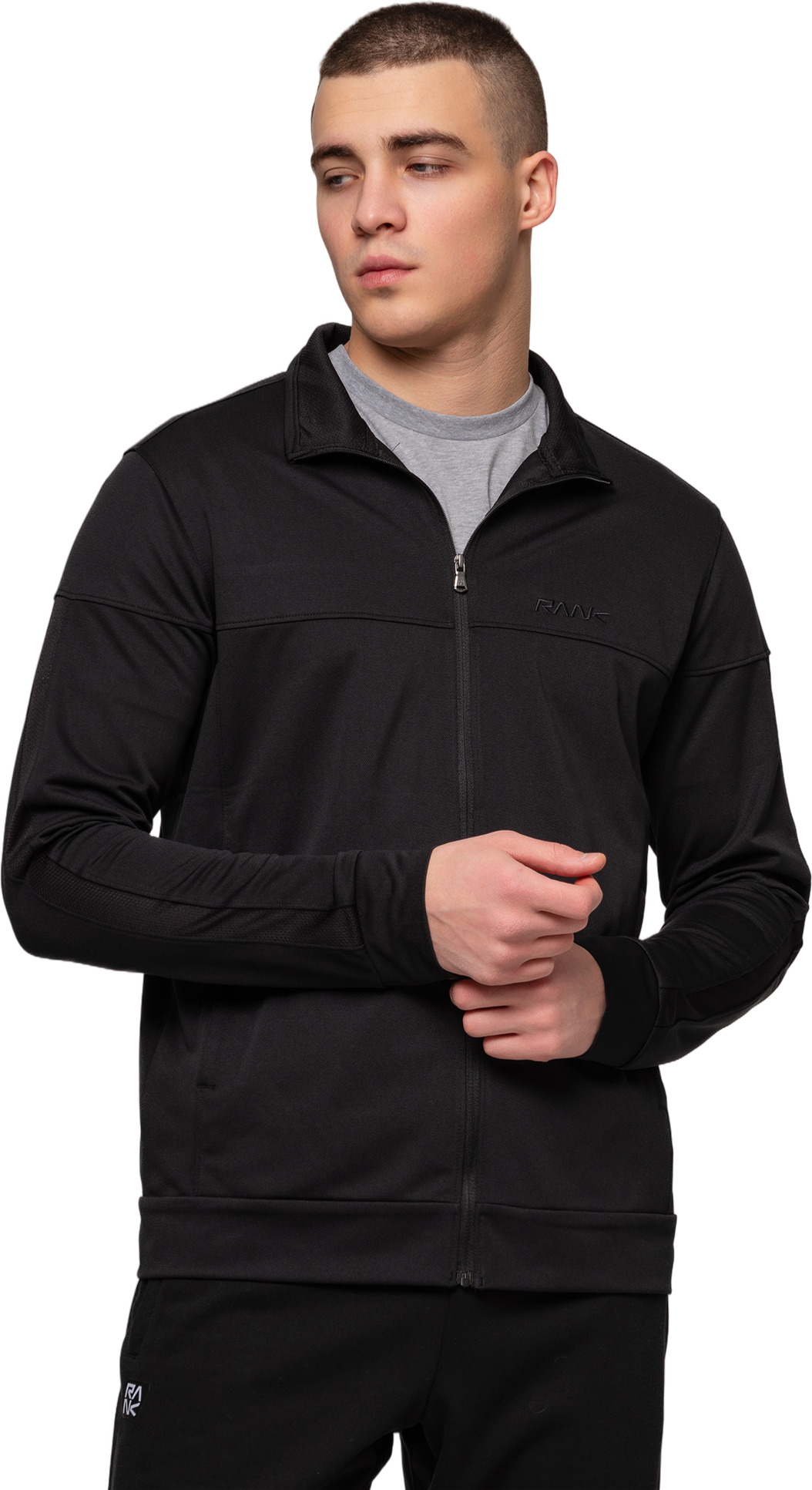 Олимпийка мужская RANK Sportstyle Pique Knit Jacket черная S