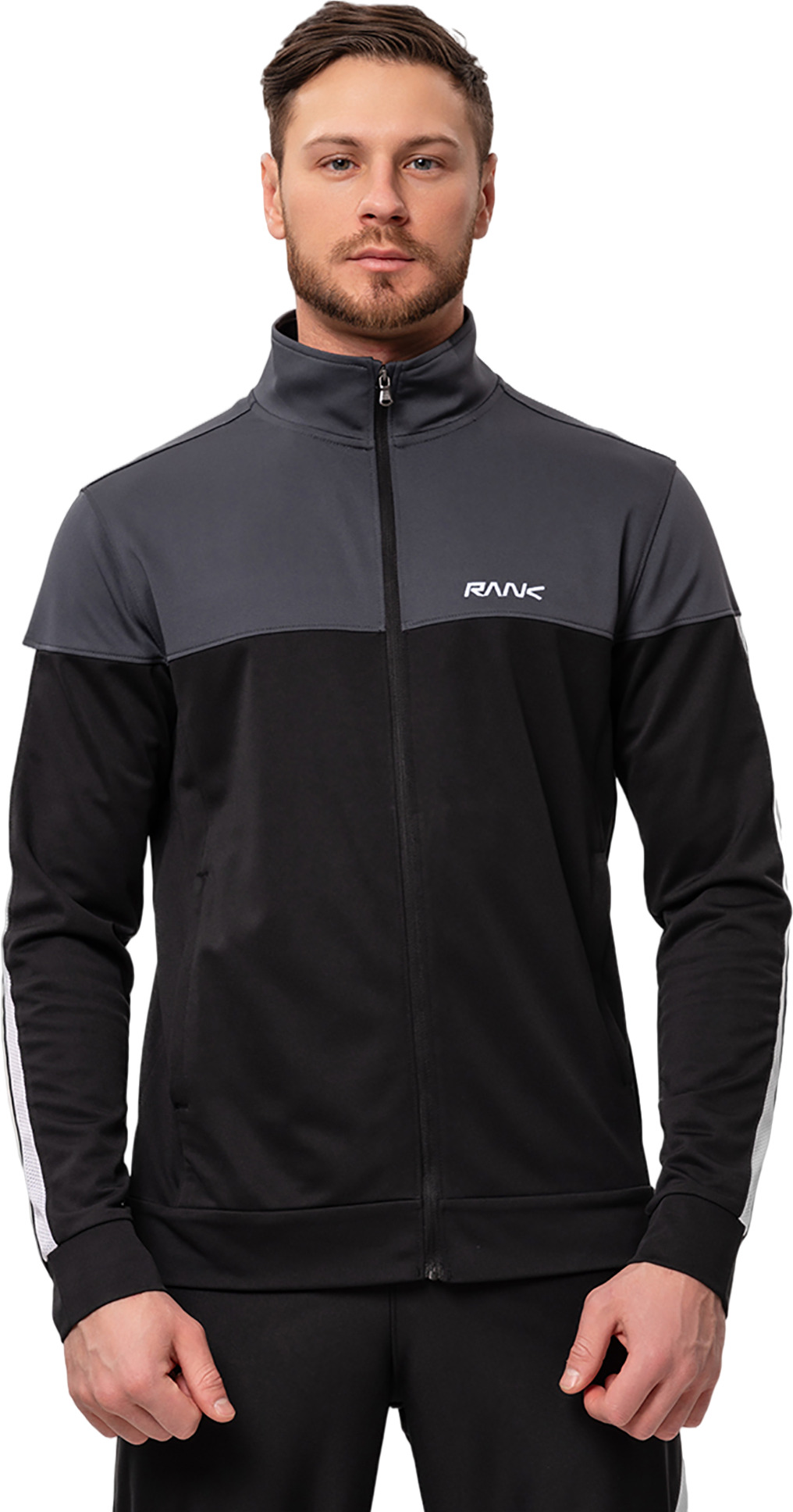 Олимпийка мужская RANK Sportstyle Pique Knit Jacket черная L
