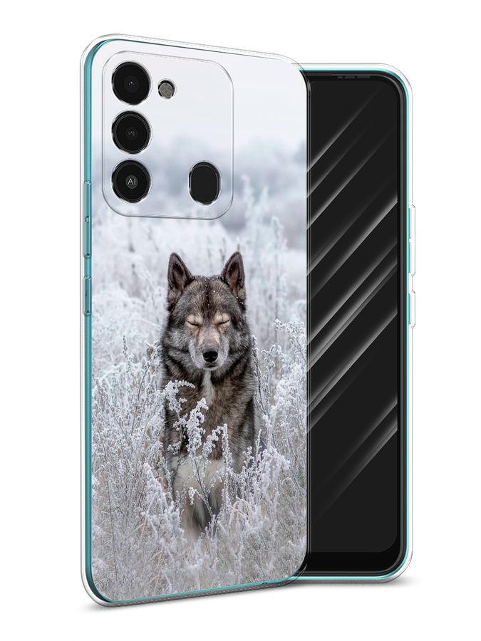 

Чехол Awog на Tecno Spark Go 2022/8С/9 "Волк в поле", Разноцветный, 301250-1