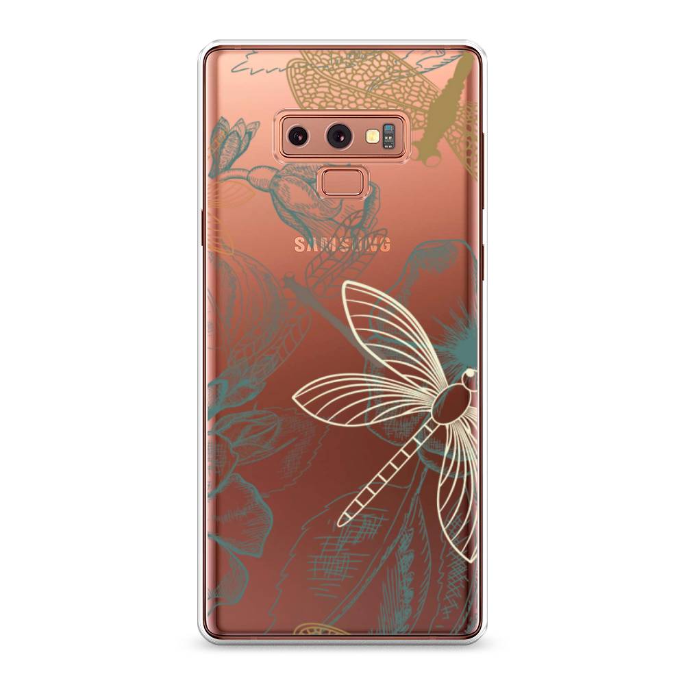 

Чехол Awog на Samsung Galaxy Note 9 "Тени стрекоз", Коричневый;зеленый;белый, 26350-8