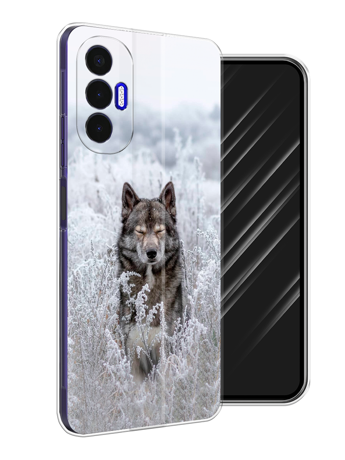 

Чехол Awog на Tecno Pova 3 "Волк в поле", Разноцветный, 301550-1