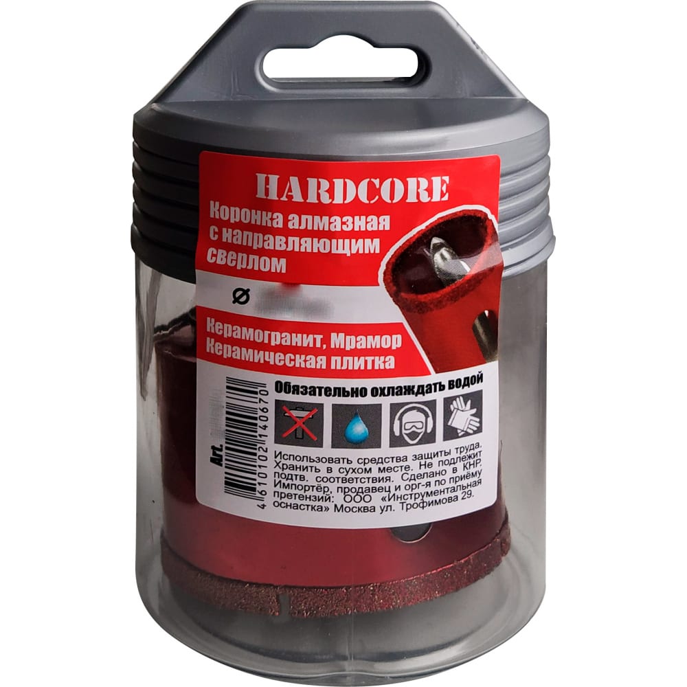 

Алмазная коронка по керамограниту и мрамору Hardcore 154060